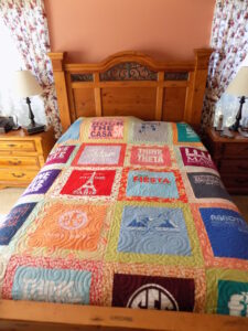 Scrappy Borders T-Shirt Quilt