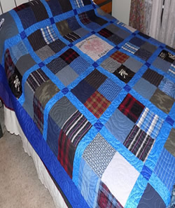 T-Shirt and Clothing Memory Quilt